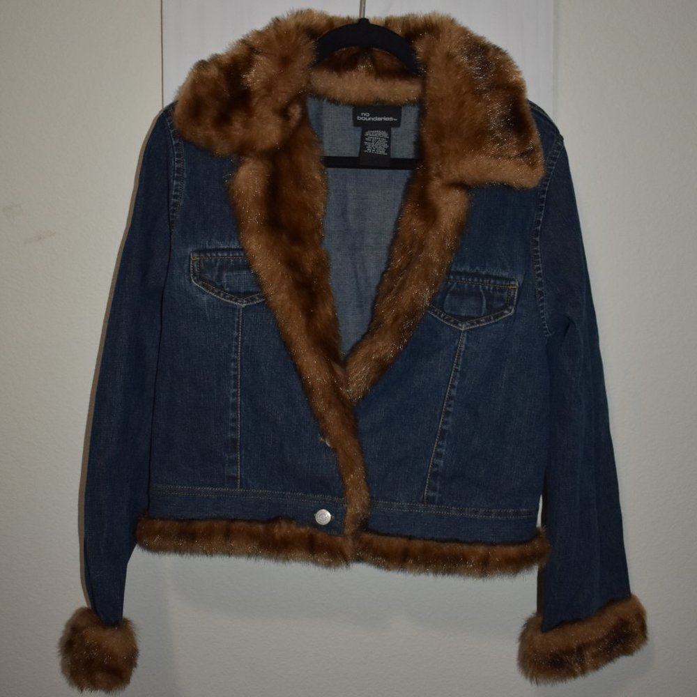 Blue Jean and Faux Fur Jacket